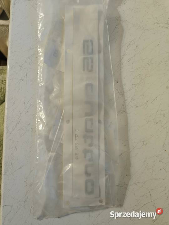 Emblemat Znaczek Naklejka Srebrna Audi VAG etron Zagórowa sprzedam