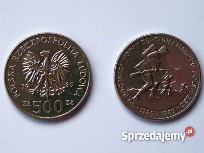 MONETA 500 50 rocznica wojny obronnej Kraków