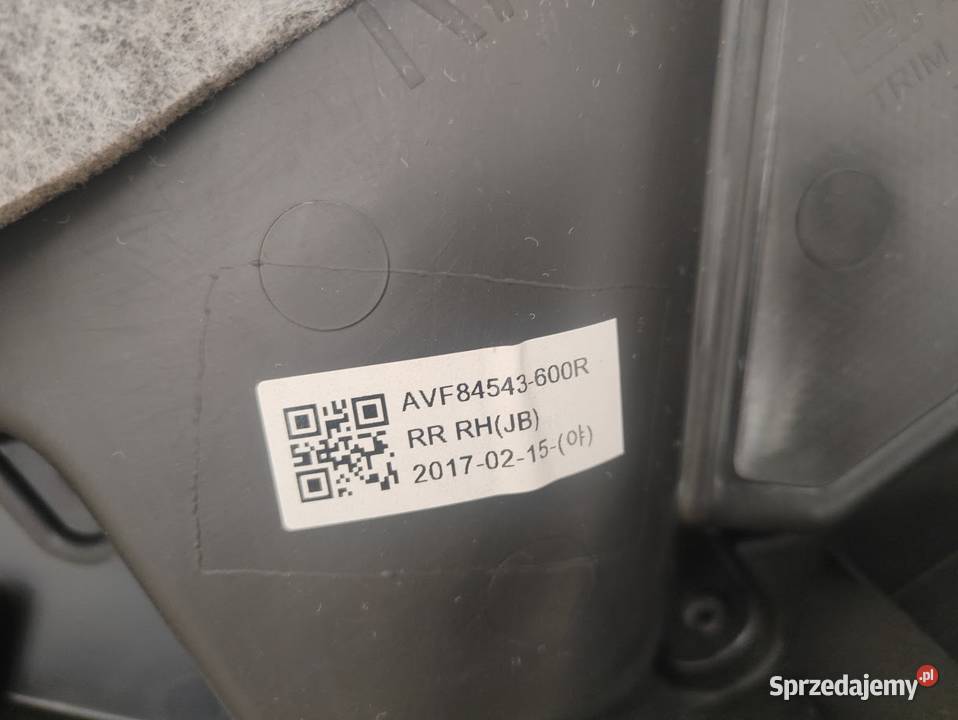 Tapicerka Boczek Drzwi Prawy Tył Skóra Opel osobowe wielkopolskie Pleszew
