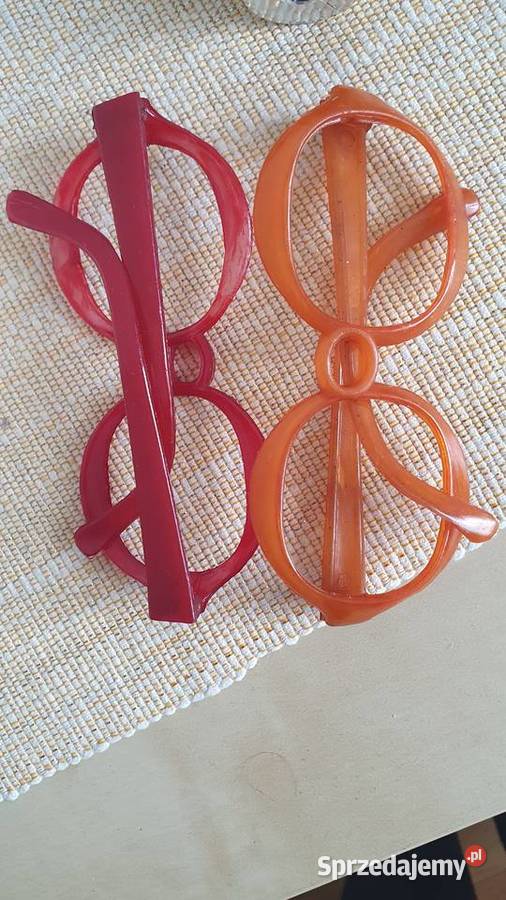 Zabawki stare PRL kot i pies dmuchany okulary