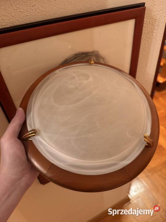 Plafon lampa sufitowa 30 drewniana Wrocław