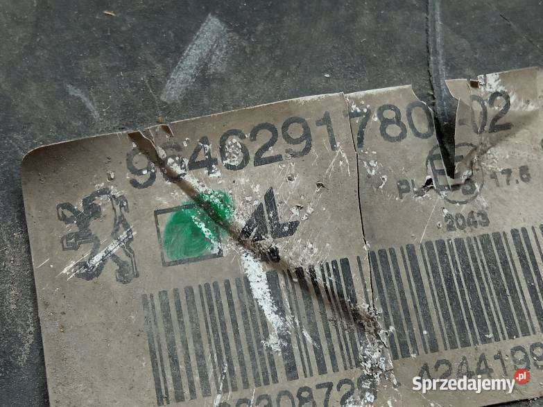 LAMPA PRZÓD PRAWA EU 9646291780 Peugeot 307 I Rok produkcji 2003