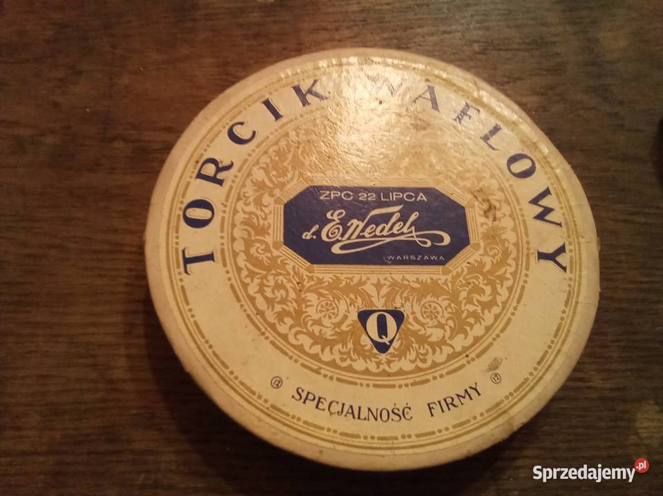 Pudełko torciku wedlowskim PRL Warszawa