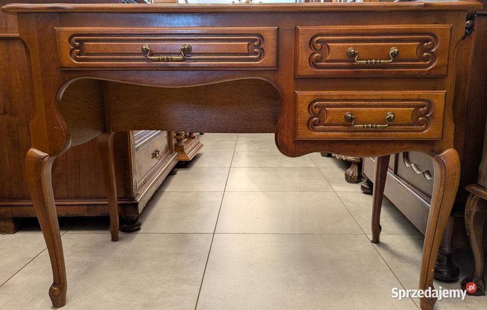 Dębowe biurko ludwikowskiesklep Dąbrowa Górnicza