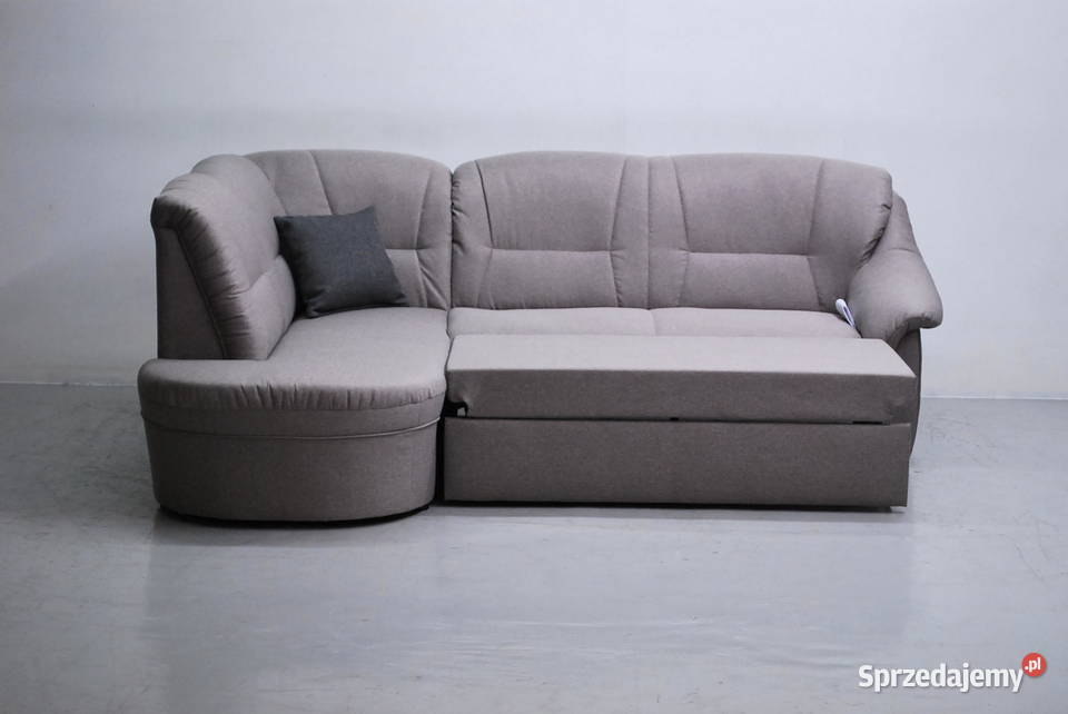 SAJ nowoczesny narożnik z funkcja spania kanapa 86cm Poznań