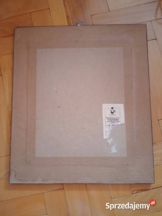 Obraz ludowy na szkle malowany Cepelia 1984 świętokrzyskie Kielce