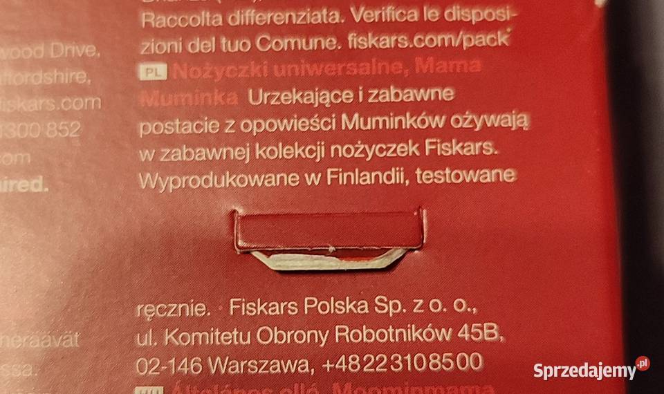 Fiskars Nożyczki z Muminkami MAMA MUMINKA Jasień