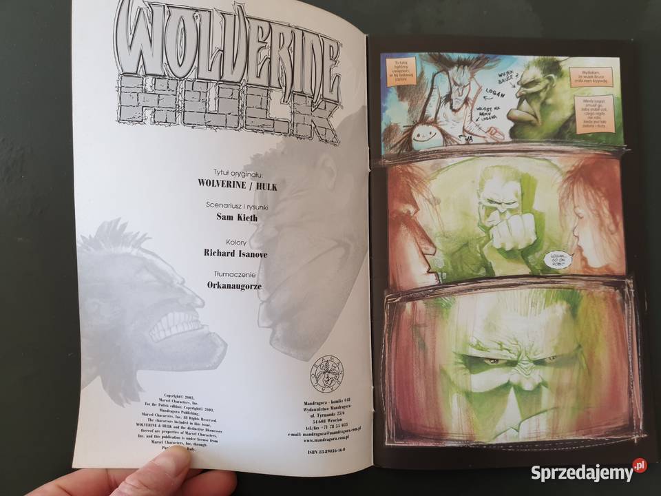 Wolverine Hulk wydawnictwo Mandragora Gdynia