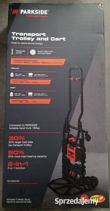 PARKSIDE Performance składany wózek transportowy Ełk sprzedam