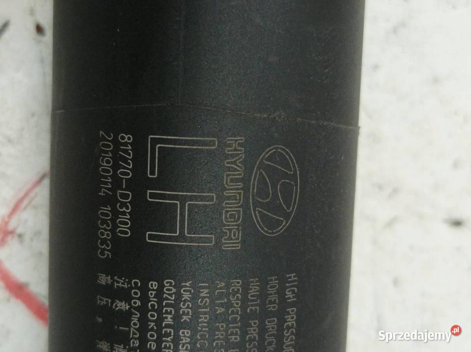 SIŁOWNIK KLAPY BAGAŻNIKA TYŁ LEWY 81770D3100 Siłowniki sprzedam