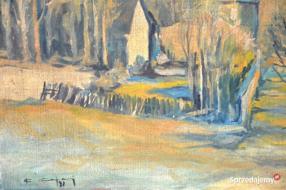 Olej na płótnie Celej 1992r 5061 Warszawa