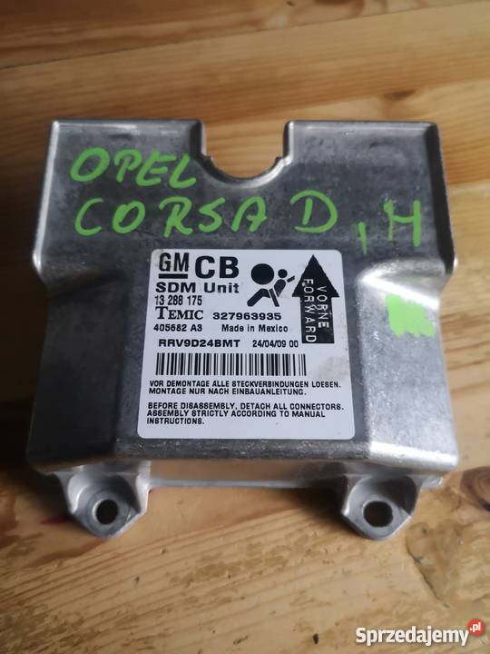 SENSOR moduł AIRBAG OPEL CORSA D 327963935 Margonin