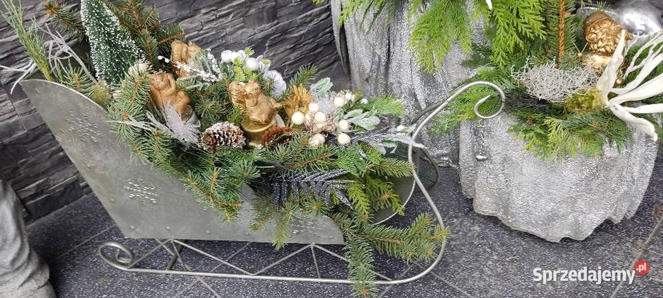 Sanie metalowe duże dekoracja Dębica