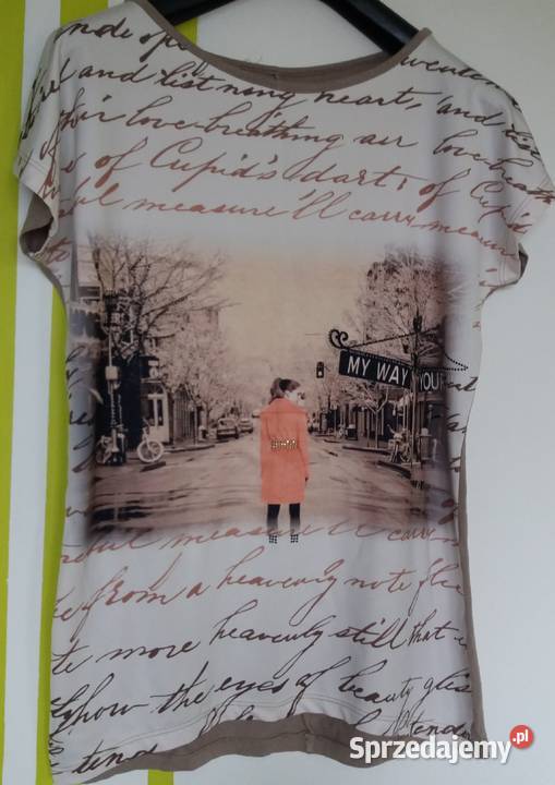 S Wygodny tshirt bluzka