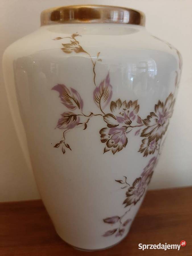 Piękny porcelanowy wazon sygnowany niemiecki Inowrocław sprzedam