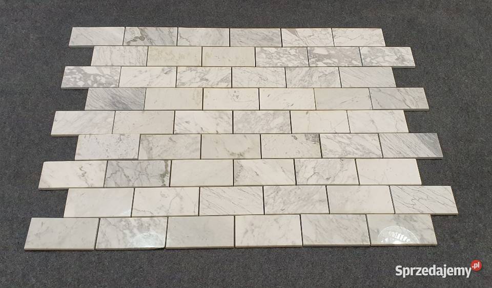 Mozaika Marmurowa Bianco Carrara Bricks Bielawa
