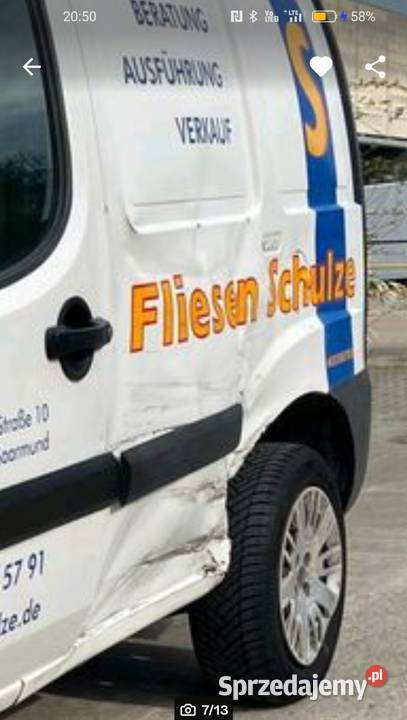 Fiat Doblo delikatnie uszkodzone diesel