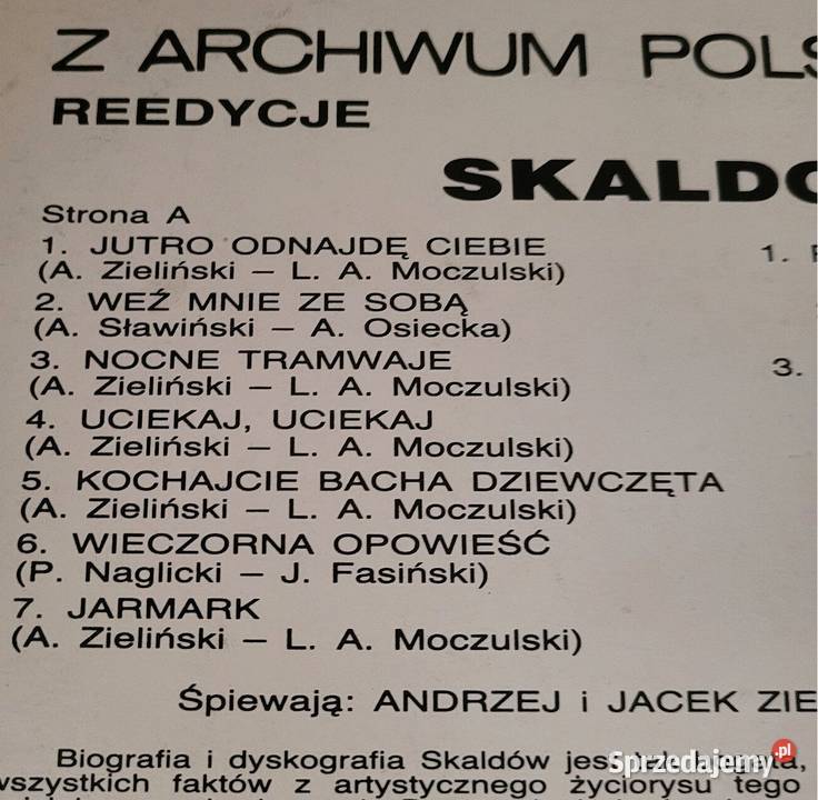 Skaldowie płyta winylowa reedycja płyta winylowa Chełmno