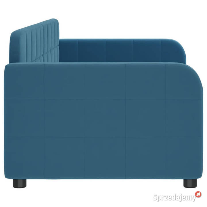 Łóżko dzienne niebieskie obite aksamitem 80x200 Warszawa sprzedam