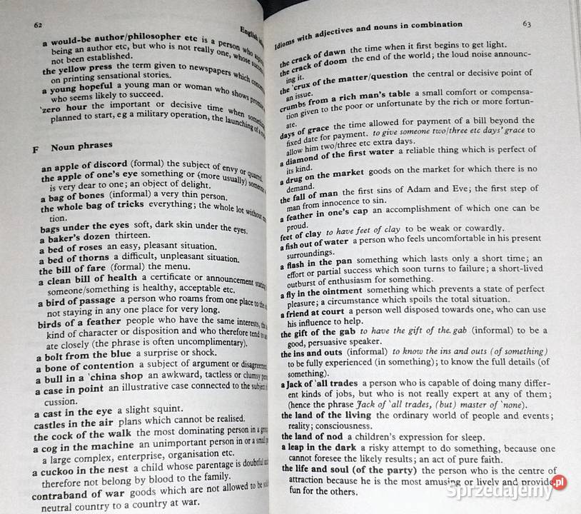 English idioms Jennifer Seidl W McMordie miękka Chełm sprzedam