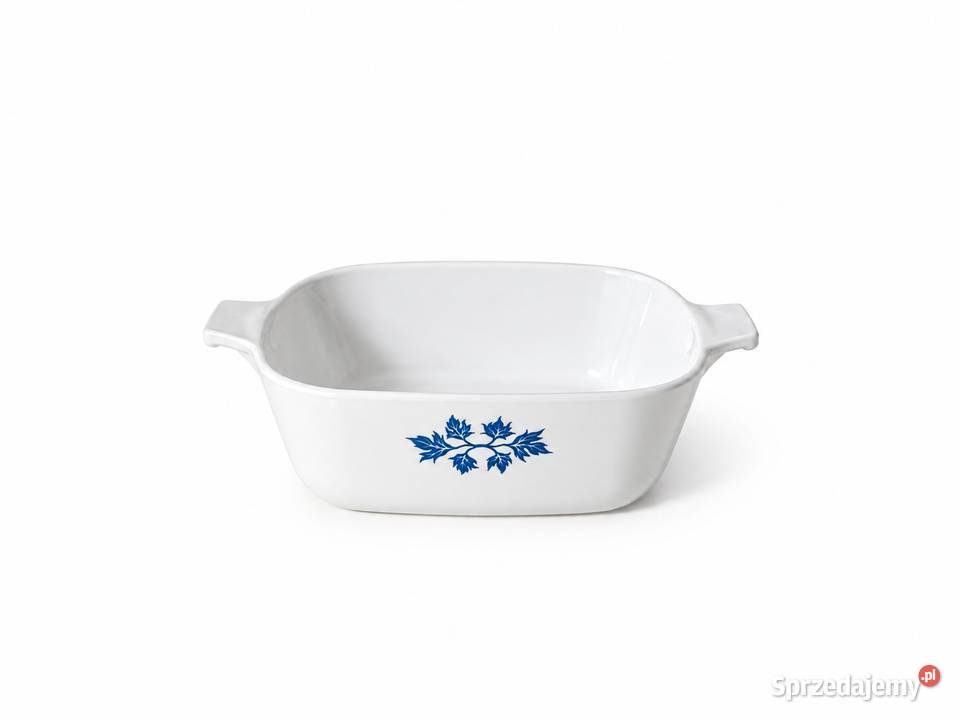 Vintage naczynie żaroodporne PYROFLAM Blue Leaf Poddębice