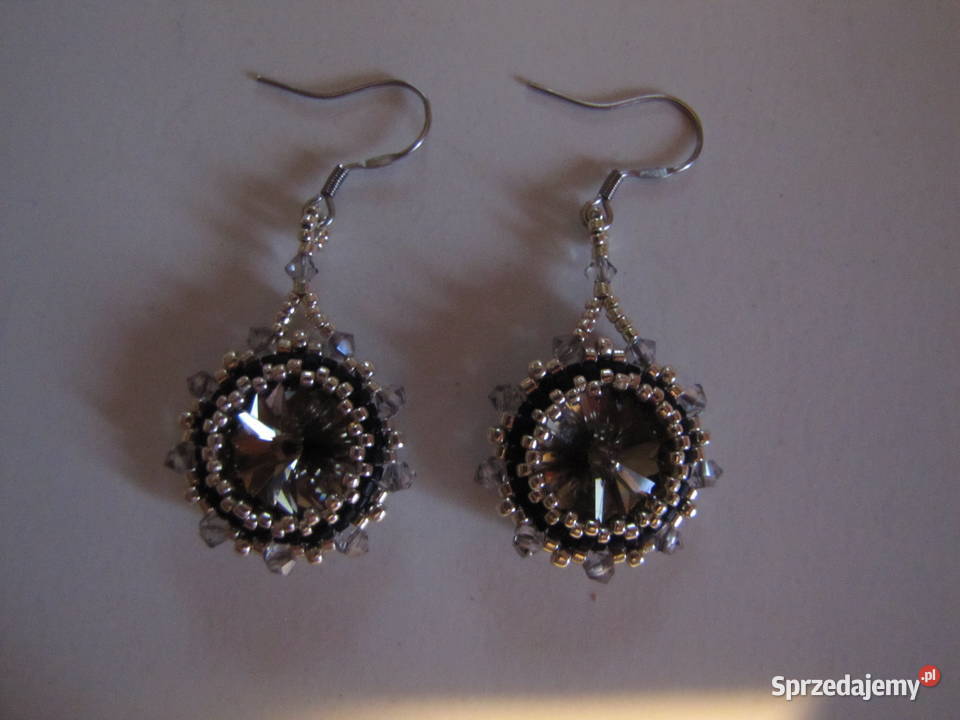 Kolczyki Swarovski rękodzieło podkarpackie