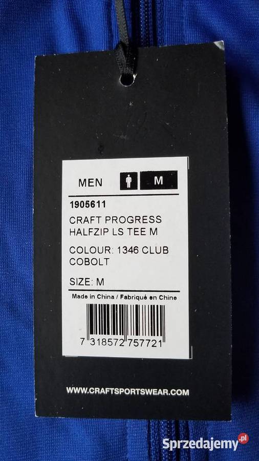 Bluza sportowa Craft Progress M niebieska Białystok