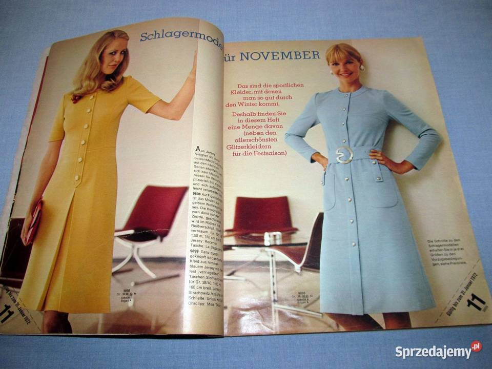 Burda Moden 111971 magazyn mody wykroje Vintage Antykwariat kujawsko-pomorskie Skępe
