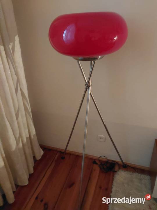 Lampy klosze czerwone 2 wiszące 1 stojąca stan Opole