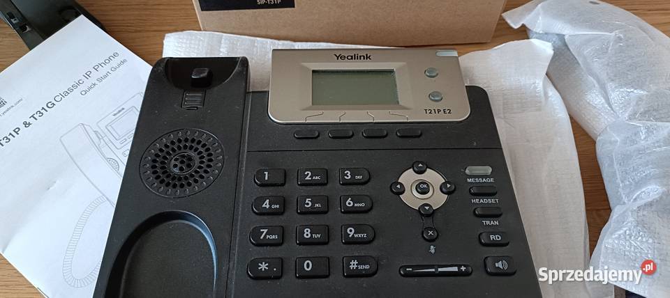 Telefon stacjonarny Yealink SIPT21P E2 Nowy Warszawa sprzedam
