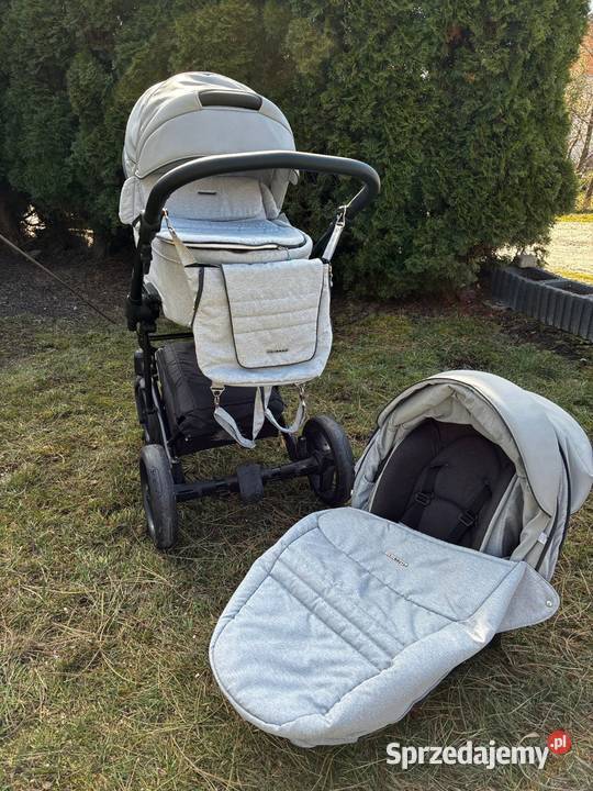 wózek Bebetto Torino model 05 jasny szary 2w1 Pisarzowice