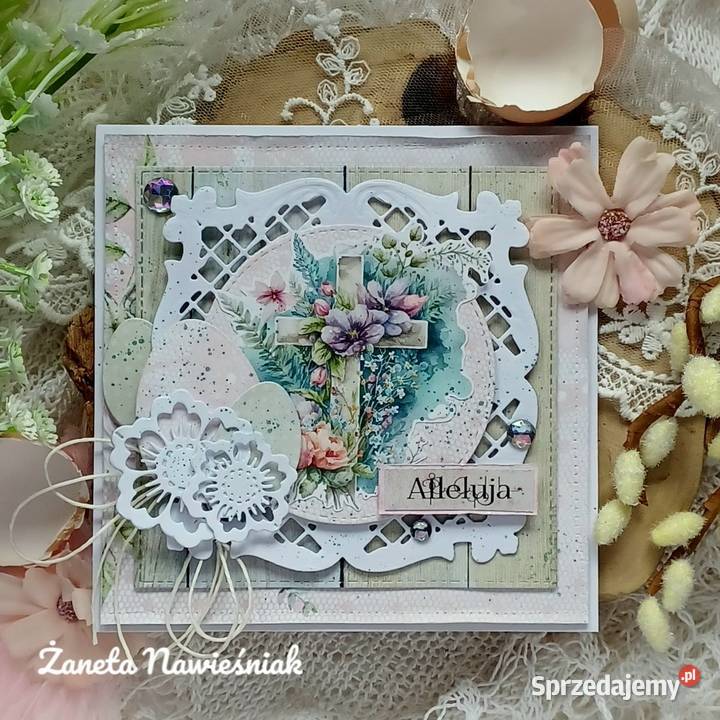 Kartka świąteczna wielkanocna Mszana Dolna