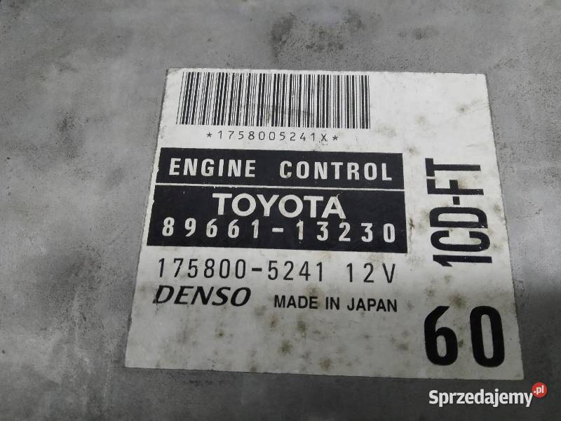 STEROWNIK SILNIKA Toyota Corolla IX 20 D sprzedam