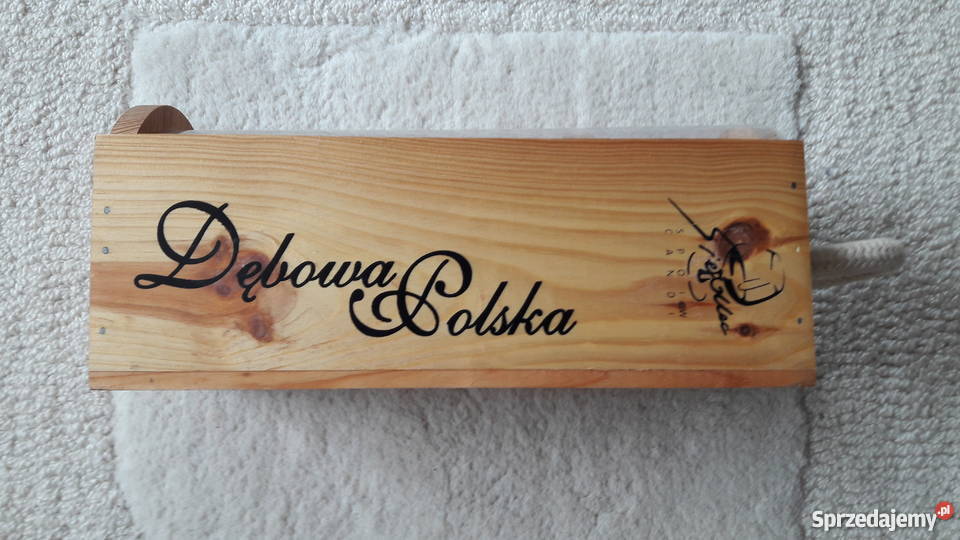 Mała sosnowa skrzynka na butelkę alkoholu Warszawa