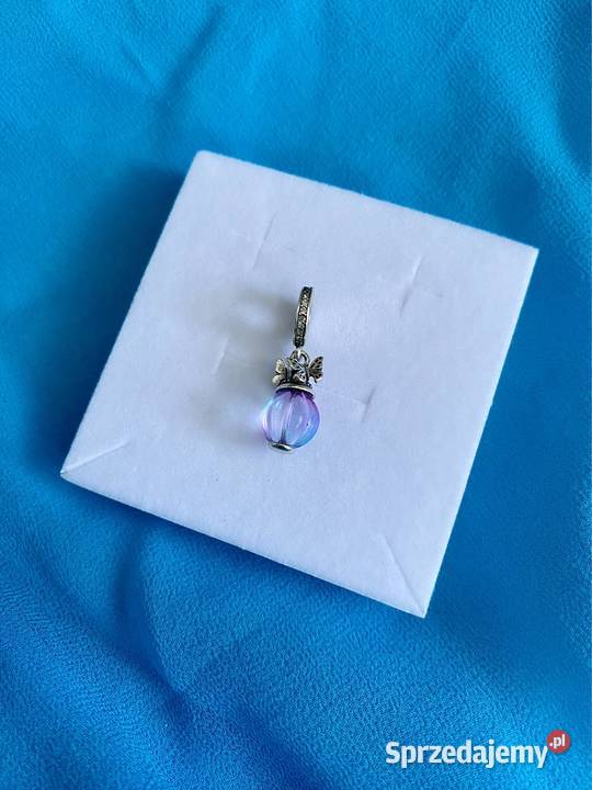 nowa unikatowa zawieszka charm beads motylkowane srebro sprzedam