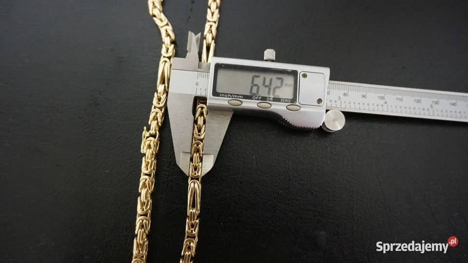ZŁOTY ŁAŃCUSZEK GĘSTY KRÓLEWSKI ŁAŃCUCH 149G mazowieckie Warszawa sprzedam