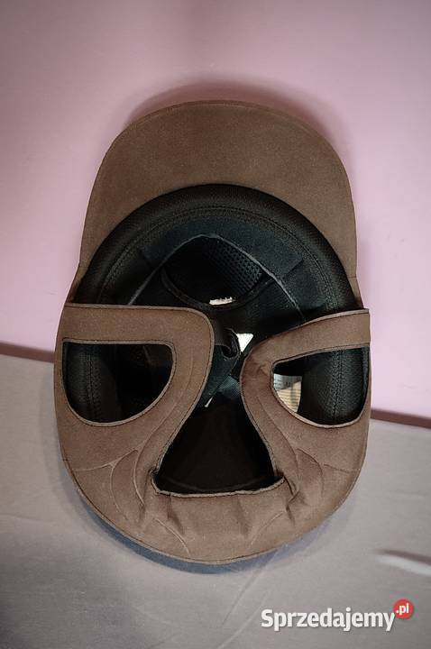 Kask jeździecki Halo Rider rozmiar 54 brązowy Pozostałe Jasień