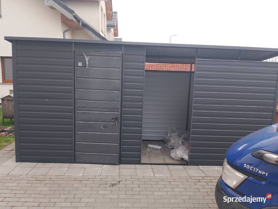 Garaż Blaszany Drewnopodobny Brama Furtka Garaże 30m2 Świdwin