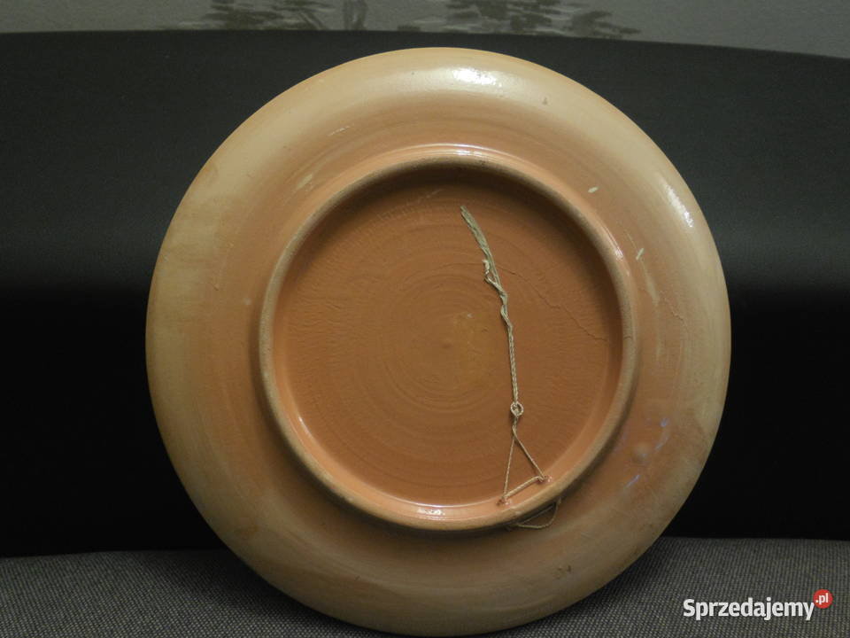 Ceramiczny talerz malowany Antyki Raszków