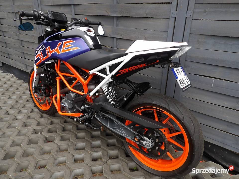 KTM Duke 390 A2 34kW ABS dodatki transport RATY Grójec