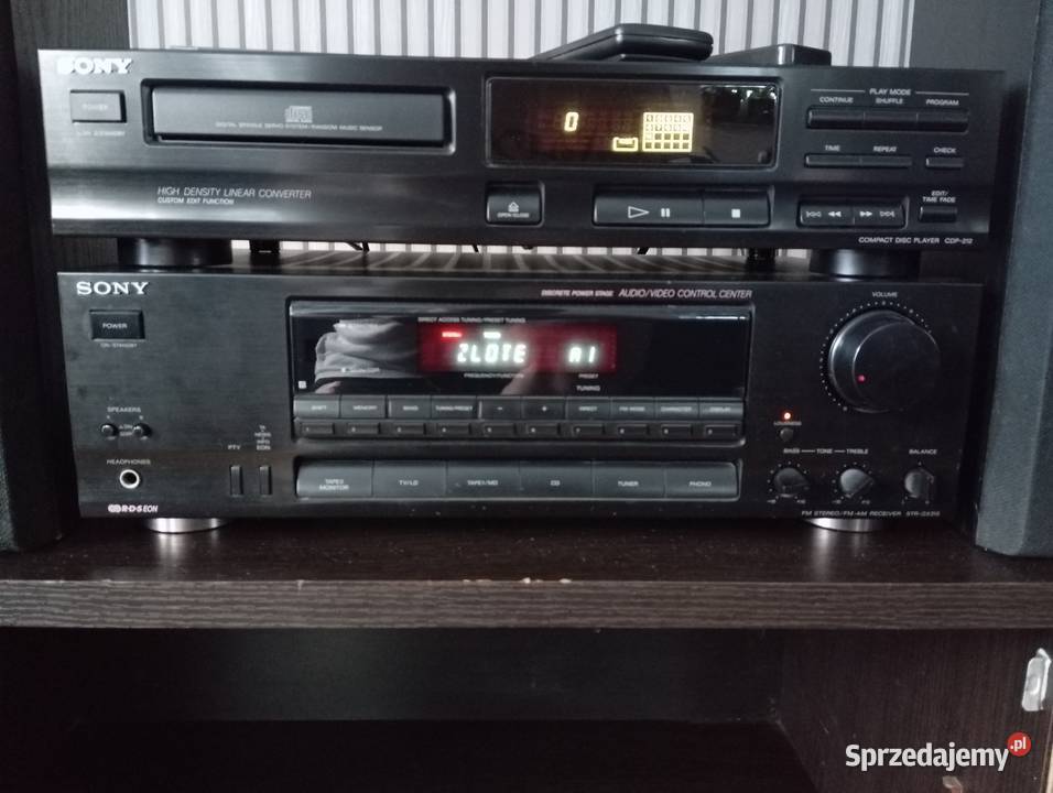 ZESTAW SONY AMPLITUNER CD GŁOŚNIKI