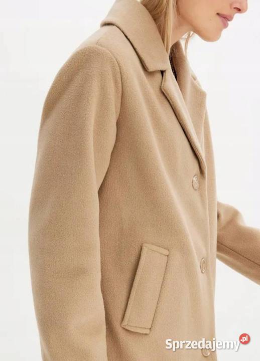 Płaszcz beżowy jesionka nowa Ruciane-Nida