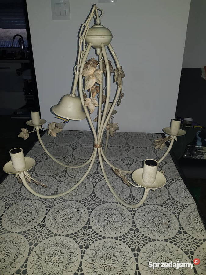 Żyrandol piecioramienny wielkopolskie Wola Podłężna