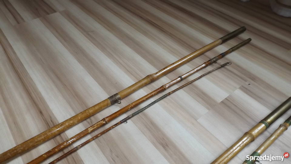 Stare wędki Bambusowe Klejonka ZESTAW Grodziczno