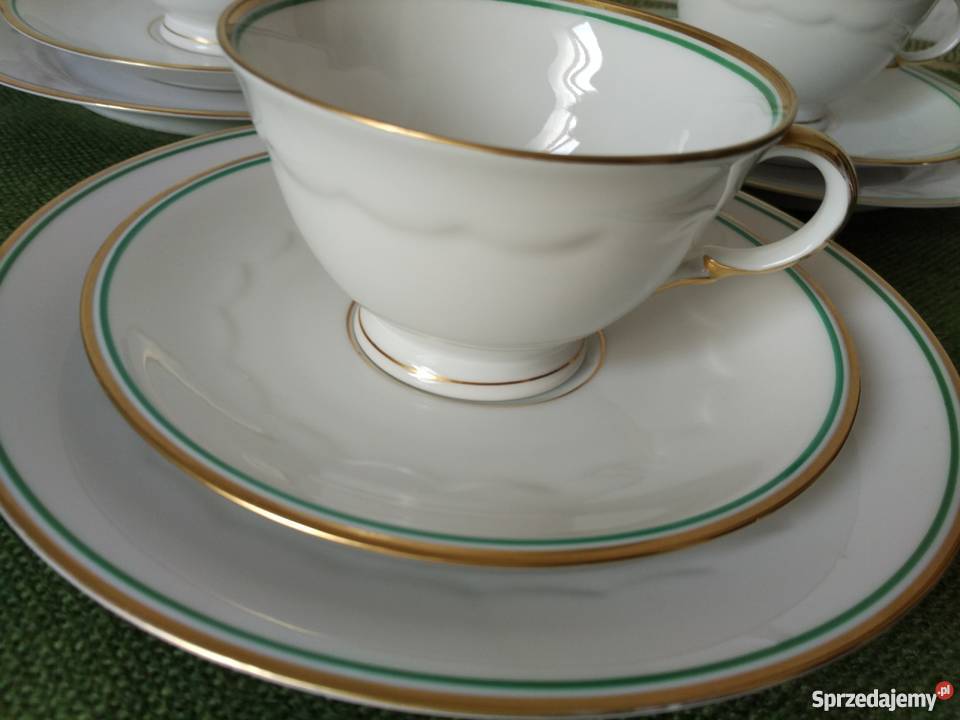 Porcelana ZehScherzer filiżanki zestaw 3 Ropa