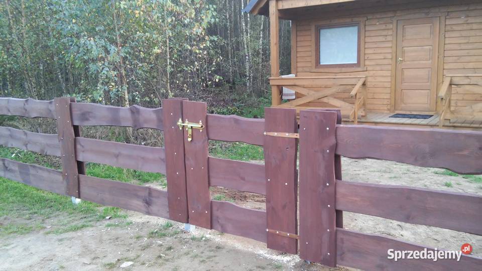 Drewniane ogrodzenie RANCZO kujawsko-pomorskie sprzedam
