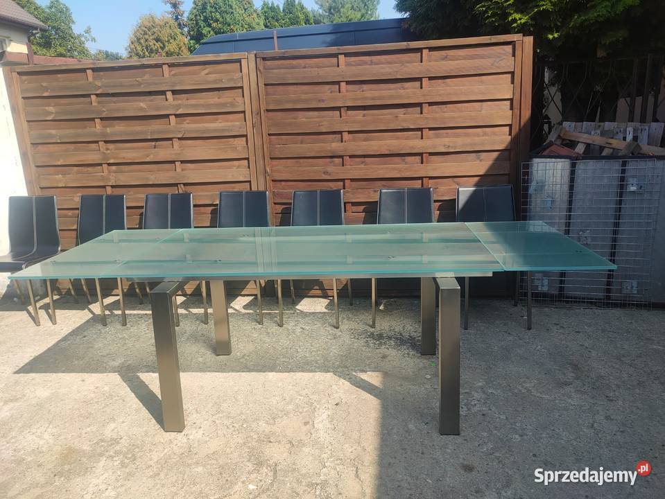 Stół PEDRALI Magic rozkładany szklany stal sprzedam
