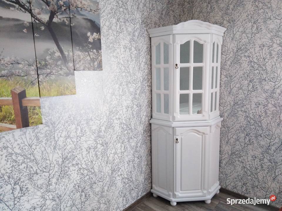 Stylowy Wysoki Narożnik Biały Dąb Skandynawia Katowice