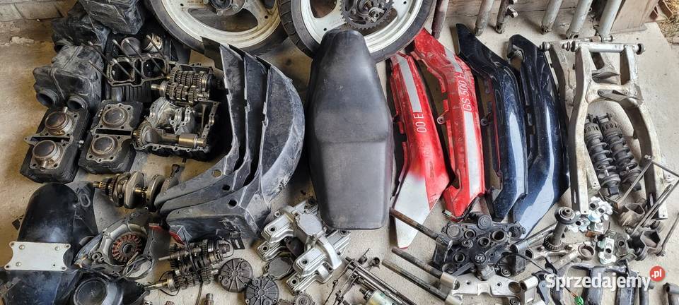 suzuki gs 500 lagi elektryka plastiki części Wieluń sprzedam