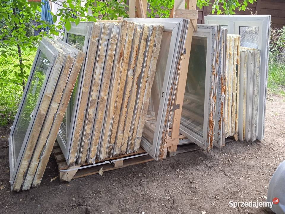 Okno okna PCV używane z ramami różne wymiary łódzkie